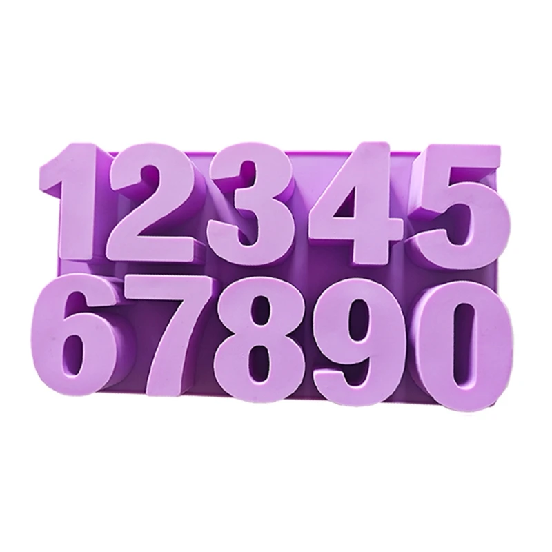 

Arabic Numbers Keychain Resin Mold Silicone Mould DIY Polymer Clay Crafts UV Epoxy Mold Handmade Digital Number Mold