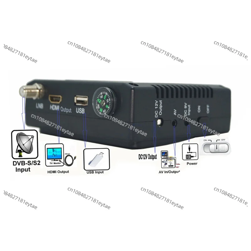 KPT-268AH Измеритель спутников Прибытие 4,3-дюймовый портативный цифровой спутниковый искатель и монитор Full HD DVB-S (art.: 3920ca7eefe47) - 3920ca7eefe47