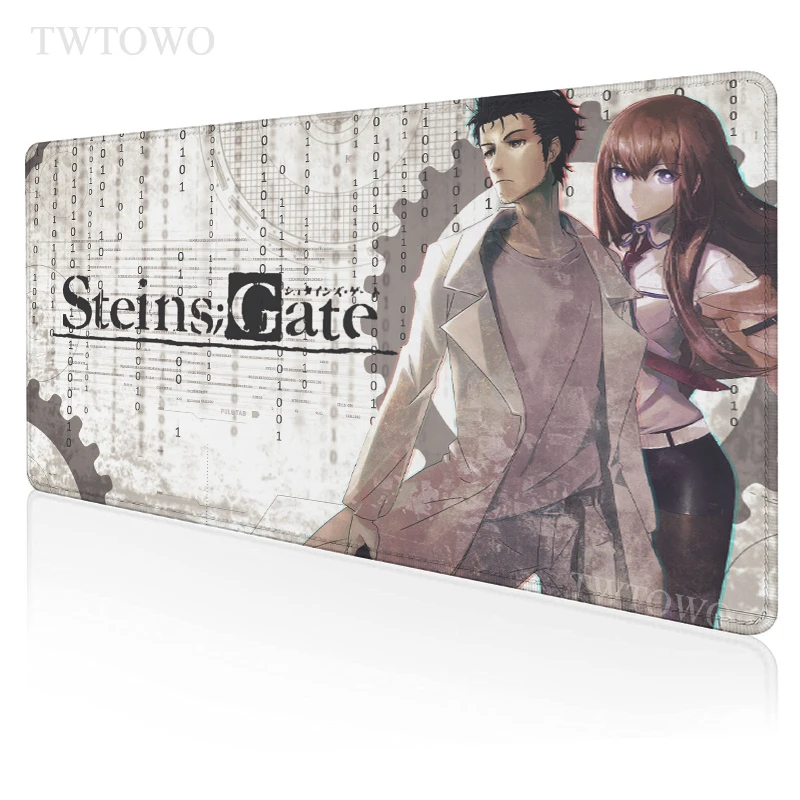 

Steins Gate Mousepad New Custom Home Mouse Mat MousePads keyboard pad Gamer Soft Laptop Office Natural Rubber Desktop Mouse Pad