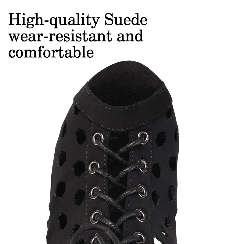 DKZSYIM Latin New Dance Boots Soft Soles Women Ballroom Dance Shoes Ladies Girls Tango/Salsa Shoes For Dance High Heels 4cm-11cm