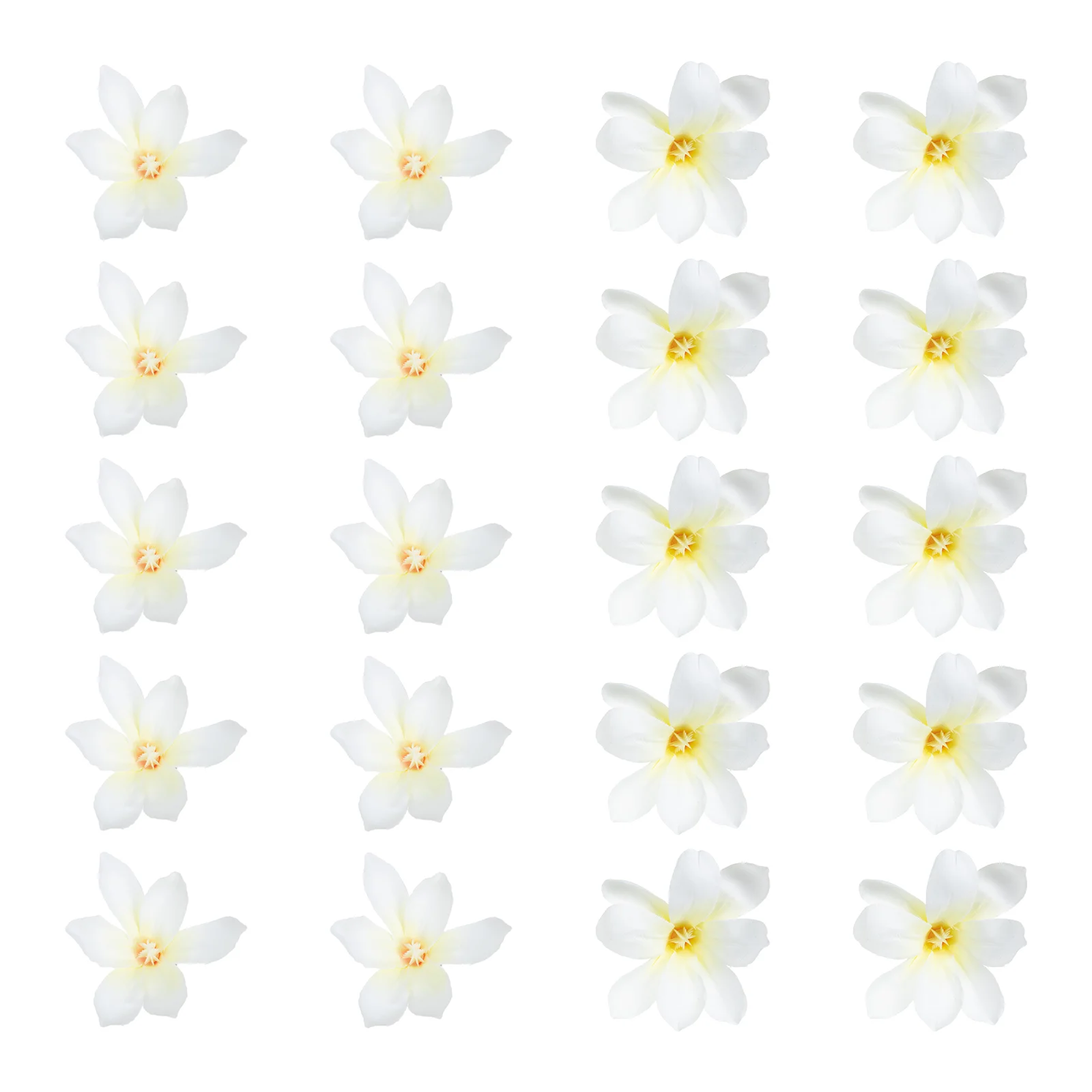 

20Pcs Fabric Flowers Flower Head Flowers Faux Orchid Flowers Sewing Flowers Scrapbooking Flowers