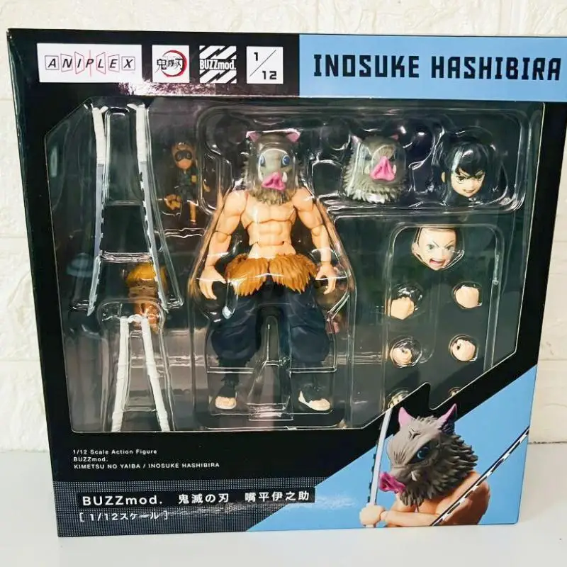 

Original Aniplex BUZZmod Demon Slayer Inosuke Hashibira Kimetsu No Yaiba Action Figure Model Toy Brinquedos Figurals Gift Doll