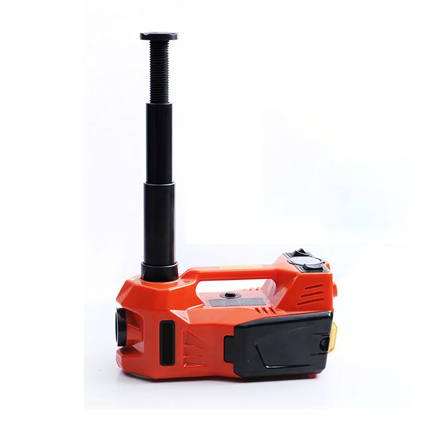 Car Floor Jack Electric Hydraulic Car Jack 12V 5Ton with Inflator Pump LED Light for Truck Tire Repair Tool