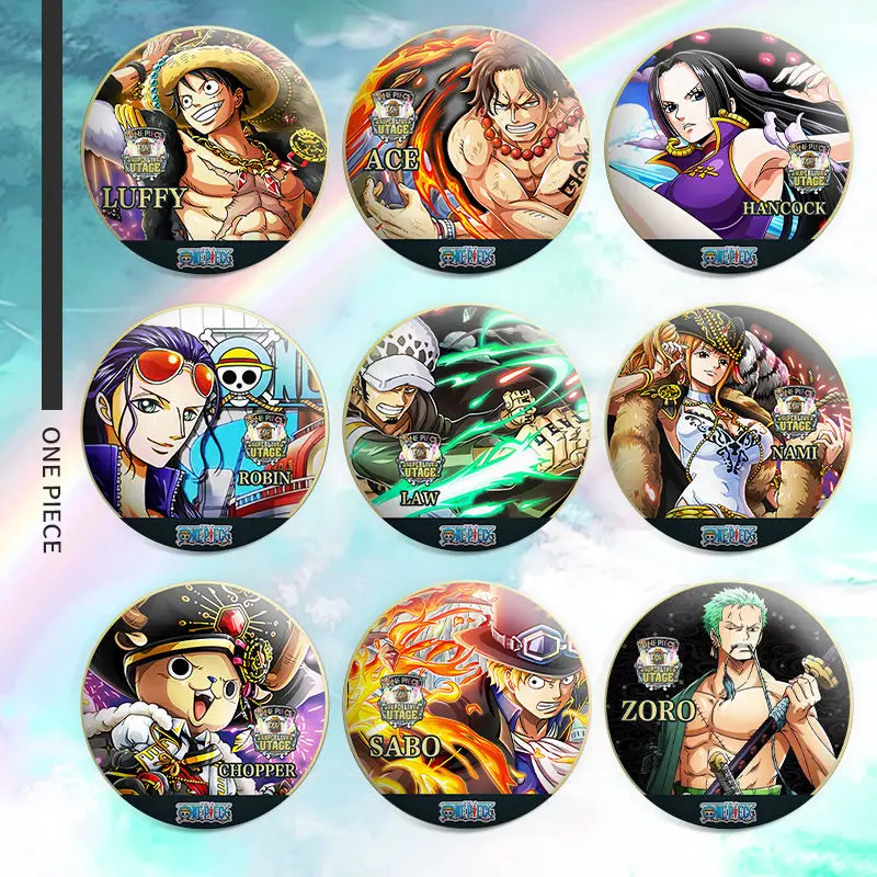 

One Piece Badge Anime Merchandise Luffy Zoro Chopper Boa Hancock Ace Gift