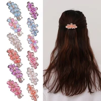 hairgrip butterfly peacock hair accessories crystal barrettes ponytail holder flower hair clip horsetail headwear