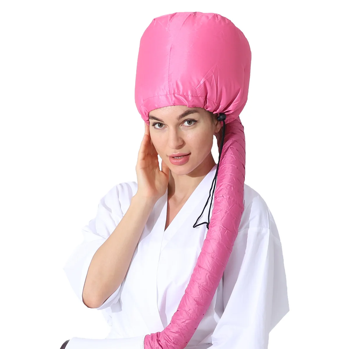 

Hair Perm Portable Soft Hair Drying Cap Bonnet Hood Hat Blow Dryer Attachment Dry Hair Cream Cap wholesale satin bonnets