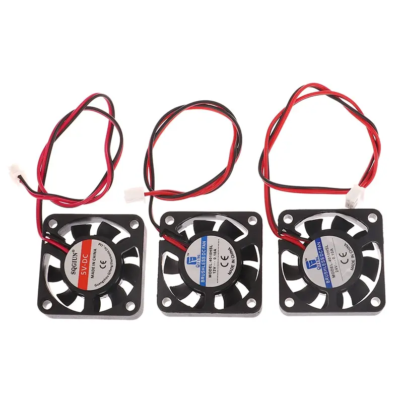

1pc 40mm Black Silent Fan DC 5V 12V 24V For 3D Printer LED Humidifier Aromatherapy Machine 4010 Oil Bearing Brushless Cooling