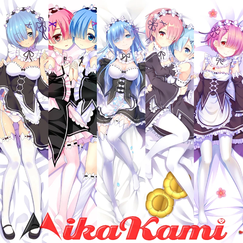 

Наволочка для подушки Re Ze Start Life Dakimakura Rem Ram Emilia, наволочка для подушки, наволочка для обнимания тела, наволочка Otaku, домашнее постельное белье,...