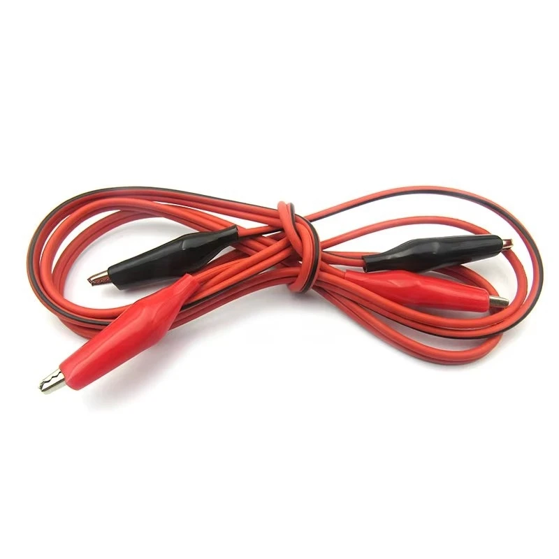 1 метр двойные красные и черные зажимы проекция Аллигатор перемычка провод
