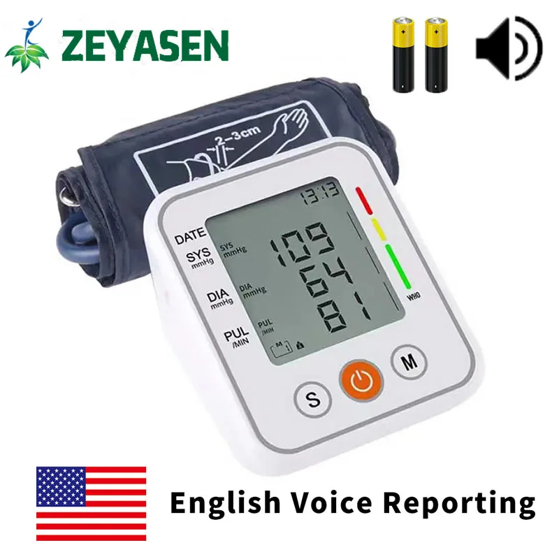 Zeyasen Arm Автоматический монитор артериального давления Bp Сфигмоманометр