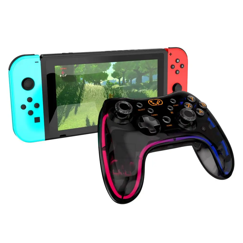 Hot Wireless Mobile Gamepad Rgb Light Support PS4 /NS Game Console