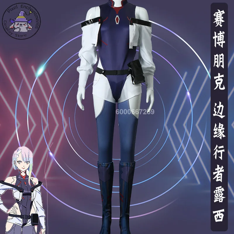 Аниме Киберпанк: Edgerunners Люсина Костюм Косплей Сексуальное женское боди