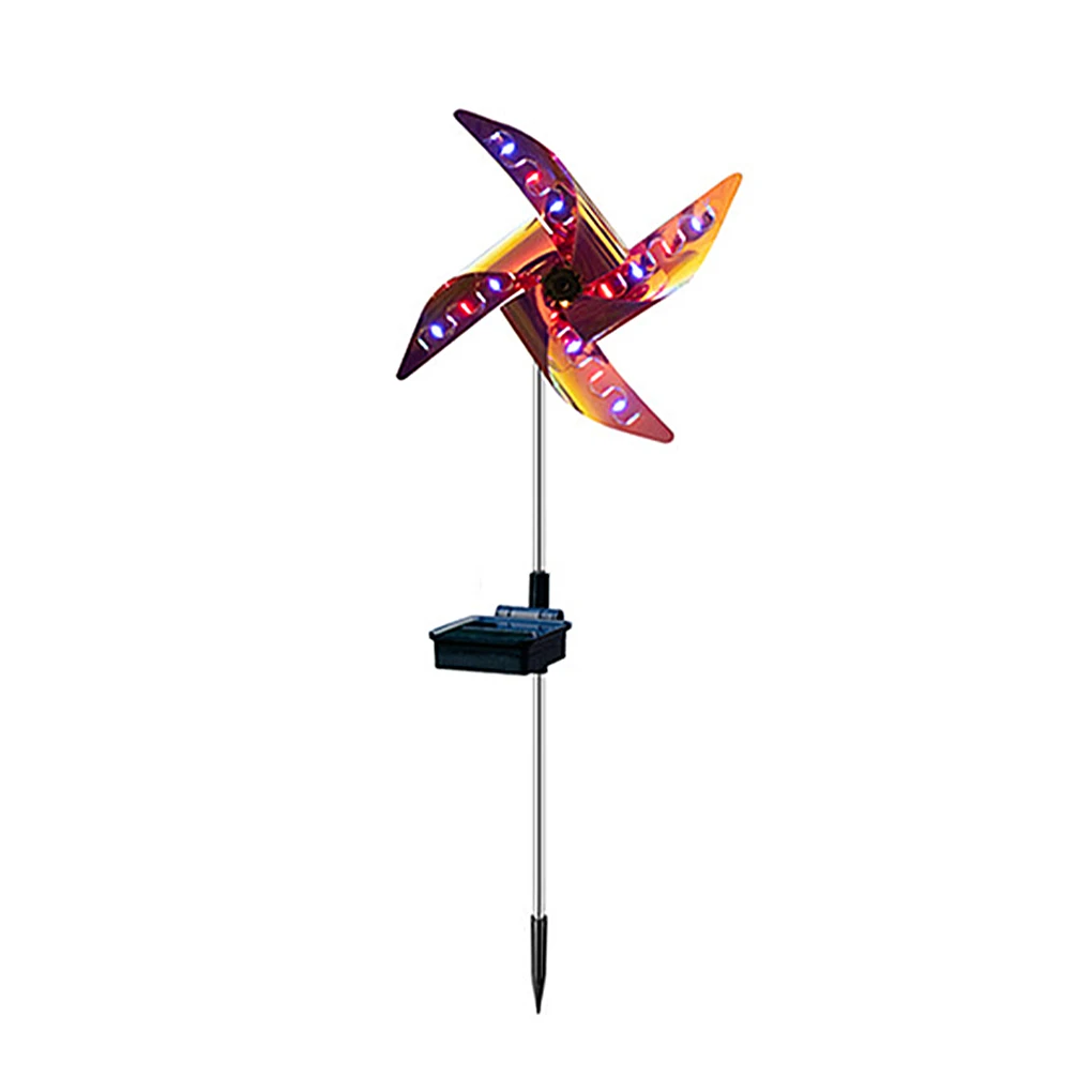

2pcs LED Spot Light Garden Path Landscape Lights 32LED Solar Ground Light Outdoor Decorative Windmill Waterproof Night Lights