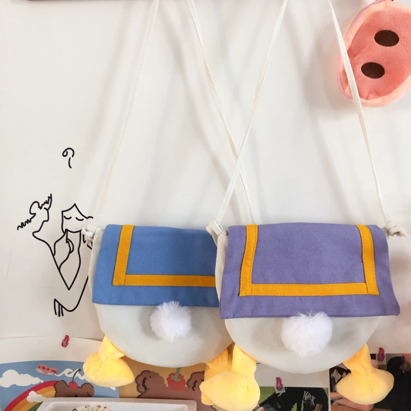 New Children's Canvas Messenger Bag Fashion Cute Small Bag Tide Super Cute Cartoon Boys and Girls all-match Primary School Girls