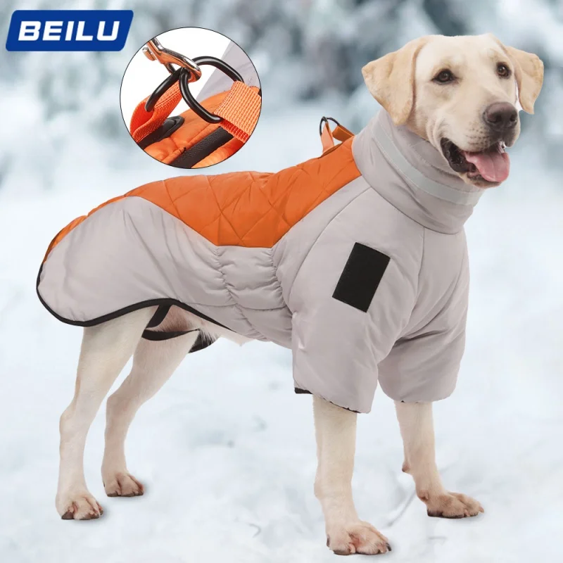

New Autumn and Winter Dog Dog Clothes Cloak Dog Cotton-Padded Clothes Reflective Dog Clothes Thick Warm Pet Clothes