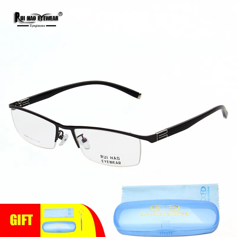 

Super Light Stainless Steel Eyeglasses Frame Rectangle Prescription Glasses Optical Eyewear Frames TR90 Temple Spectacles 9963