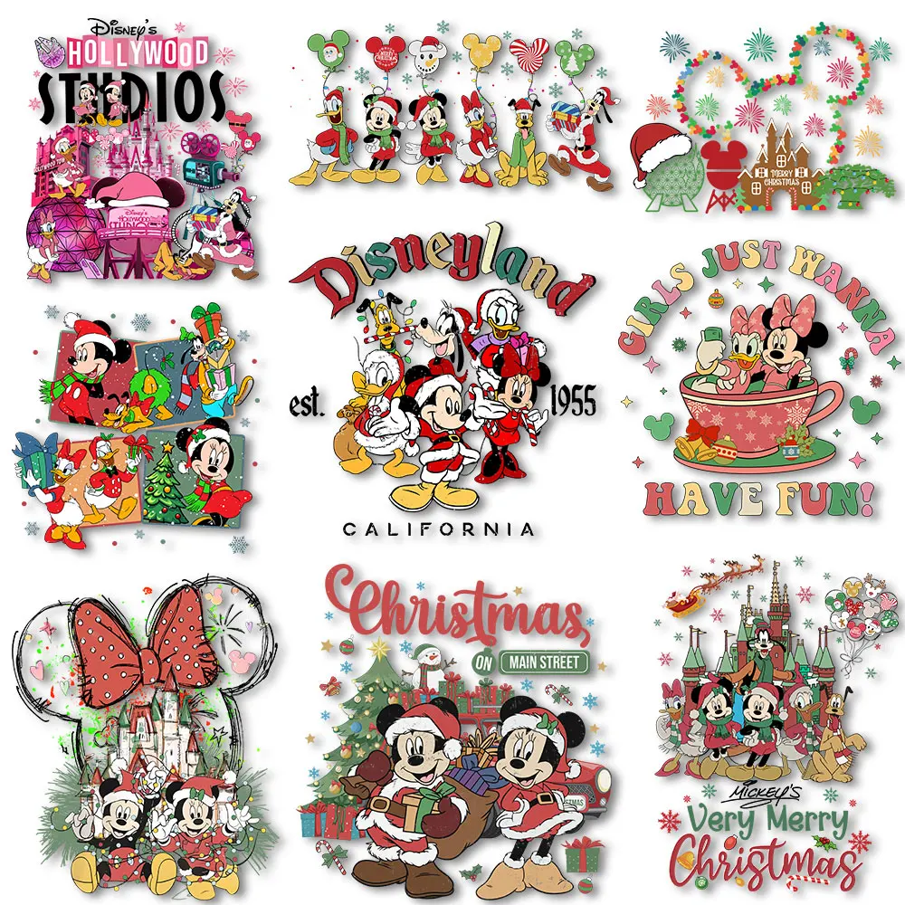 Рождественские термонаклейки для одежды с принтом