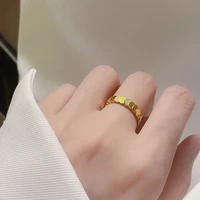minimalism trendy round geometric finger ring for women classic circle open ring joint ring female jewelry