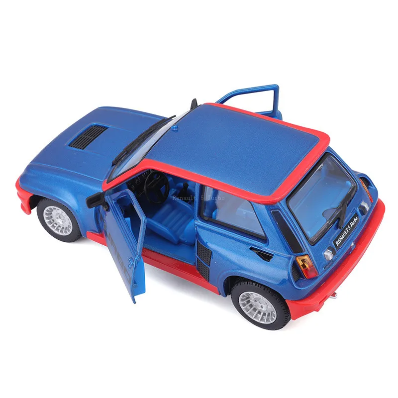 Bburago масштаб 1:24 Renault 5 Turbo желтая Гоночная машина из сплава роскошный автомобиль