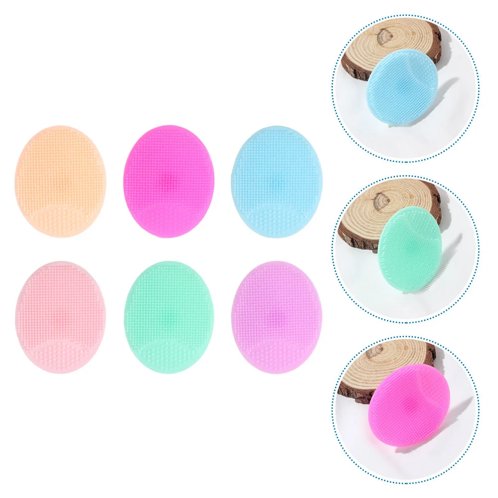 

Brush Silicone Baby Body Scrubber Bath Shower Cradle Cleansingexfoliator Skinbathing Cap Face Head Cleaner Tool Shampoo Hair