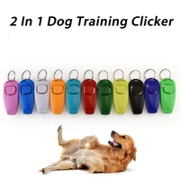 2 in 1 pet clicker dog training whistle answer card pet trainer assistive guide with key ring dog pet supplies dog accessories