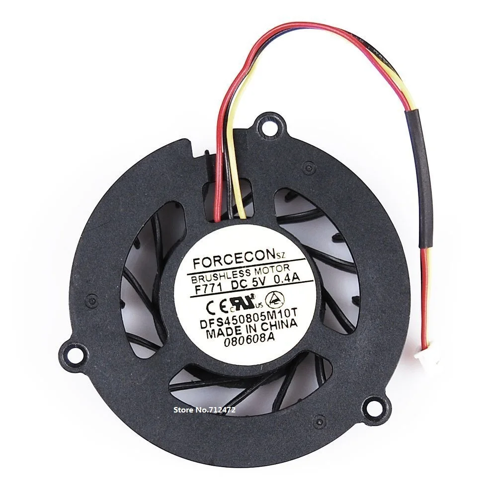 SSEA, оптовая продажа, новый вентилятор охлаждения процессора для MSI EX401, EX600, eoor79, MS163C, VR601, охлаждающий вентилятор 6010H05F, PF3, DFS450805M10T