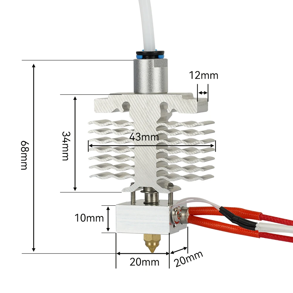 Комплект для Creality Ender 3 Neo Hotend 24 в 40 Вт нагреватель Термистор экструдер головка