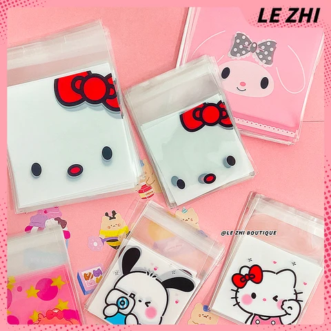 Милые пакеты для конфет MINISO Hello Kitty Mymelody 100 шт