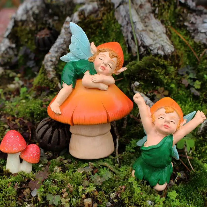 1 шт. сказочный сад ангел гномы миниатюрные украшения набор мини-статуи в виде
