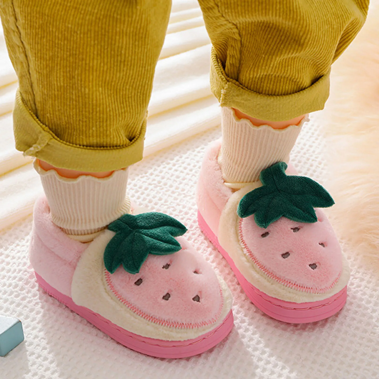 

2 шт./упаковка, домашние хлопковые тапочки для мальчиков и девочек