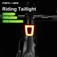 bicycle lights usb rechargeable flashlight for bicycle rear light waterproof bike helmet taillight cycling warning light flash