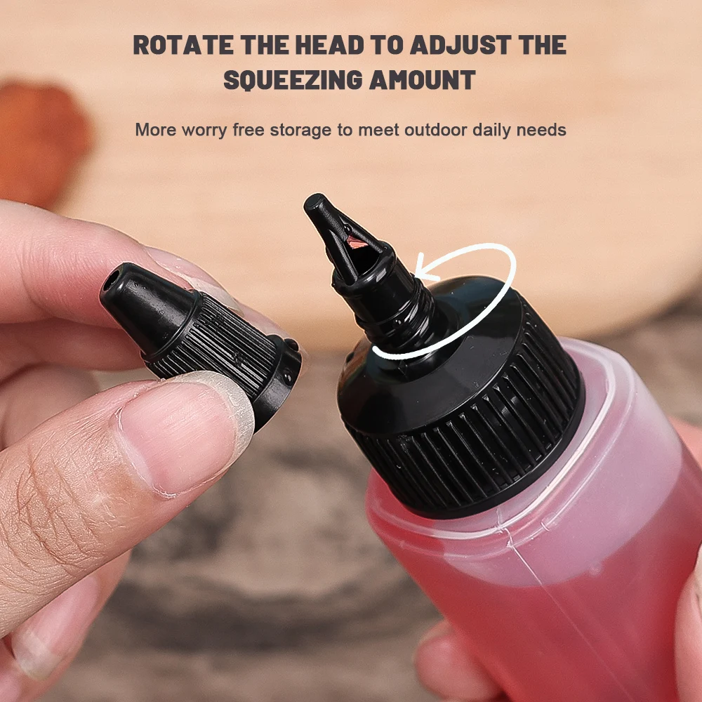 Портативные бутылки для соуса со шкалой