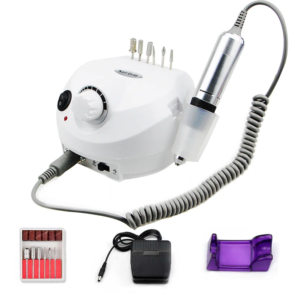 

Nail Drill Machine 35000RPM Pro Manicure Machine Apparatus For Manicure Pedicure Kit Electric Nail File With Cutter Nail Tool