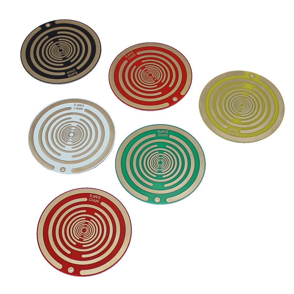 6 шт. поляризационный диск Tesla двусторонняя антенна украшения энергетический