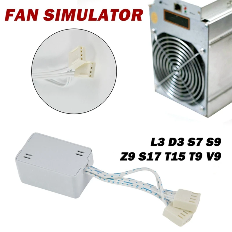 

Симулятор вентилятора для майнеров Bitmain Antminer L3 D3 S7 S9 Z9 S17 T15 T9 V9, поддержка автоматического регулирования скорости, 5 шт.