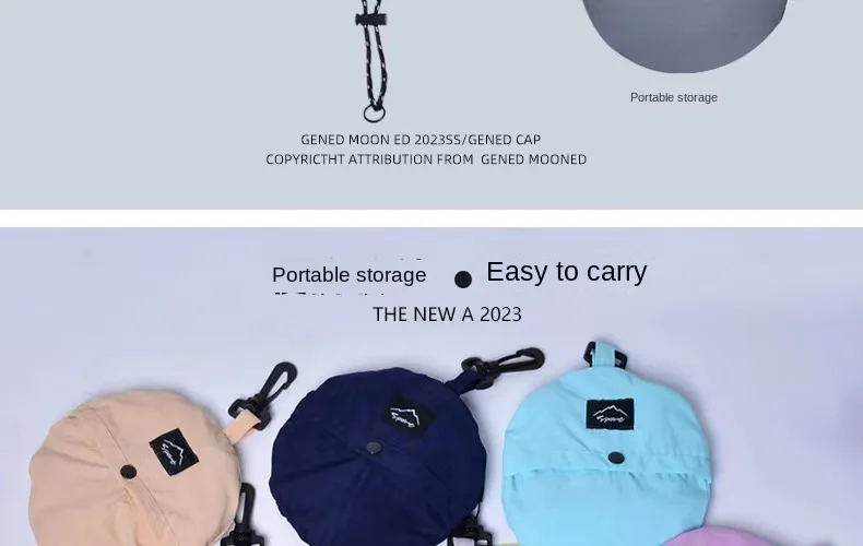 2023 summer golf men and women with the fisherman hat breathable light folding sun hat