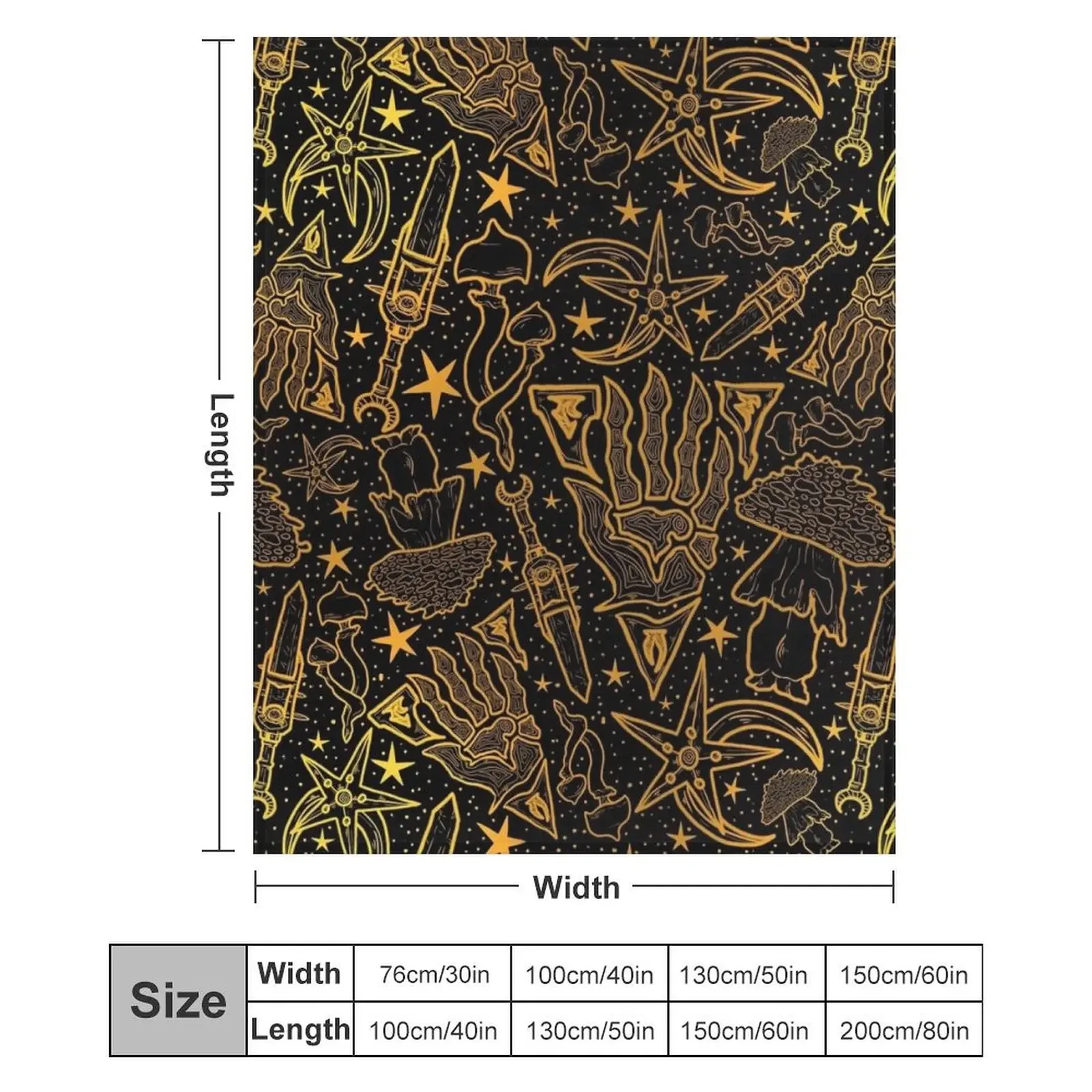 Фланелевое одеяло Morrowind Gold Pattern