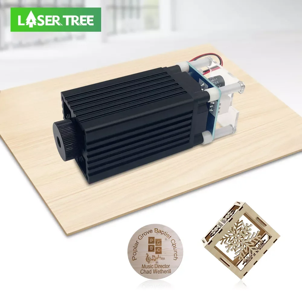 

LASER TREE 20W Laser Module 450nm 40W TTL Blue Light Laser Engraver Head for Laser Engraving Cutting Machine Wood Working Tools