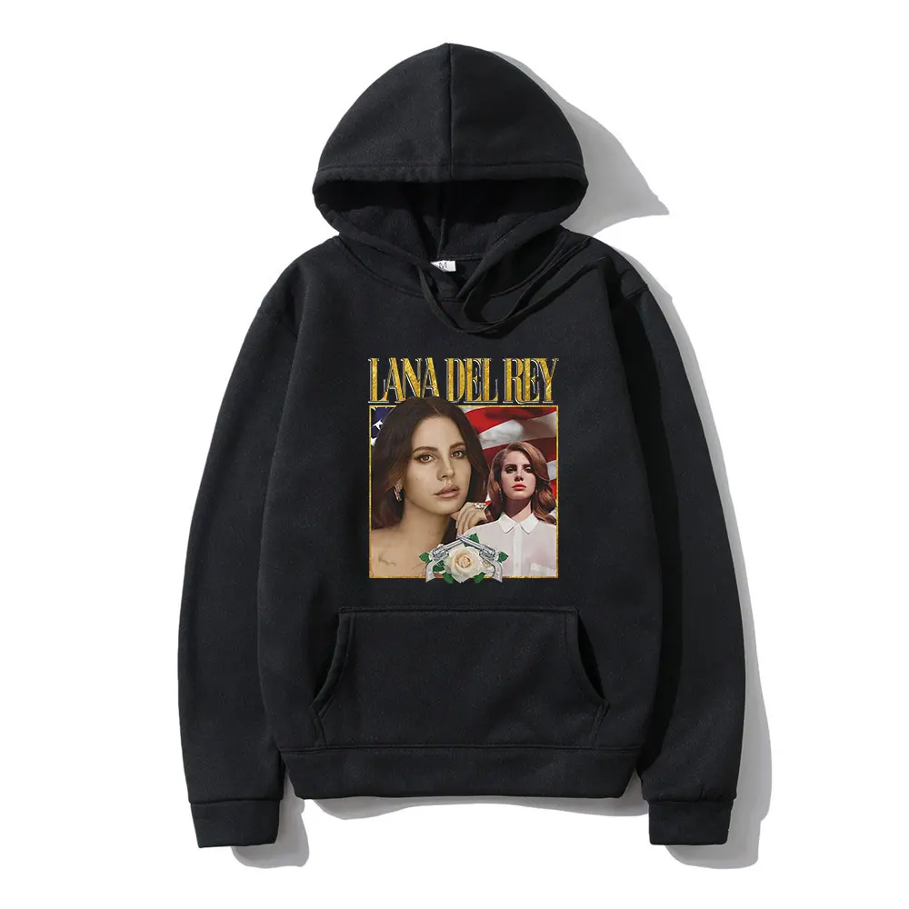 

Lana Del Rey 90s Vintage Graphics Printed Hoodie Unisex Casual Sweatshirt Streetwear Women Men Harajuku Oversized Streetwear Top