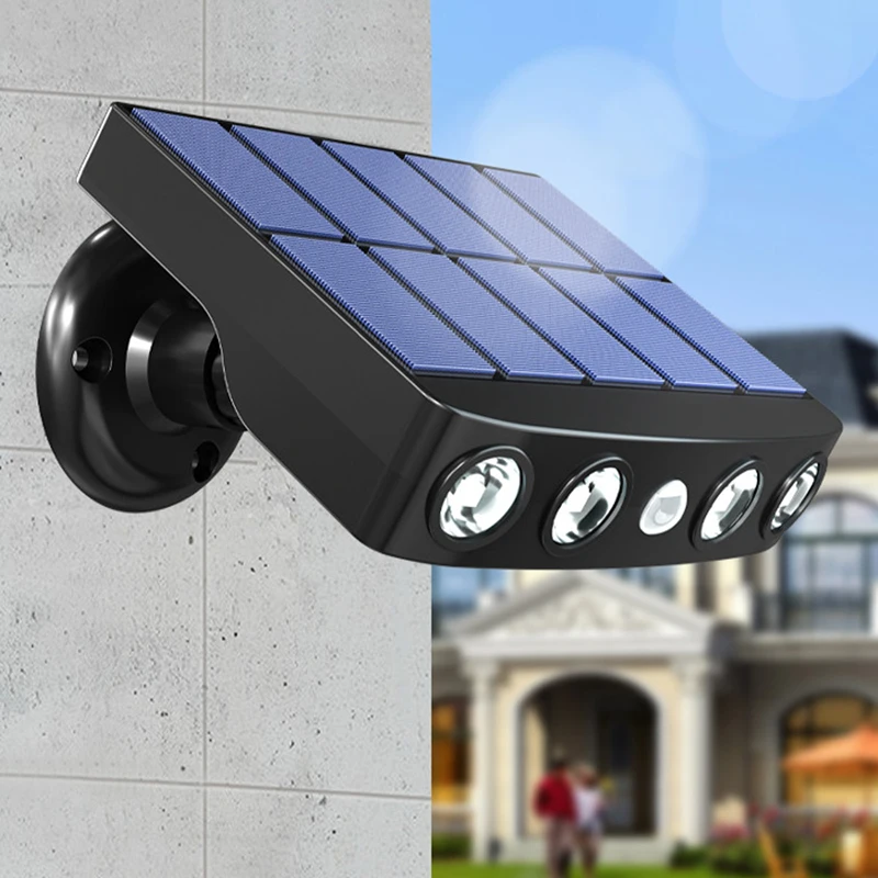 

1/2 шт., водонепроницаемый Уличный настенный светильник с датчиком солнечной энергии