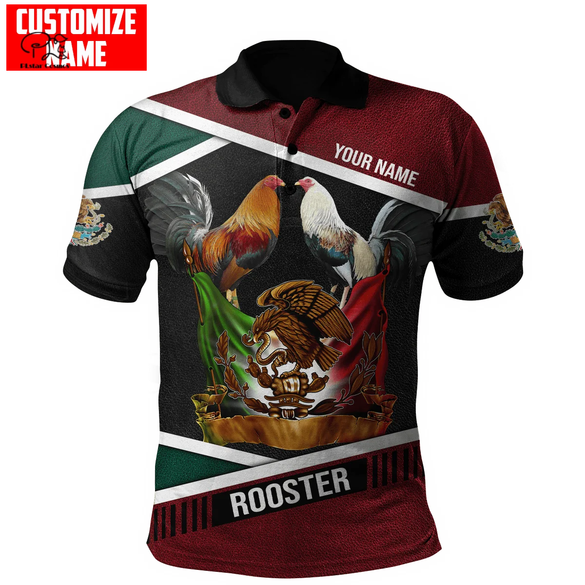 PLstarCosmos 3DPrint Newest Rooster Custom Name Lover Hot Polo Shirt Funny Harajuku Streetwear Sleeveless Tees Fitness Unisex -1