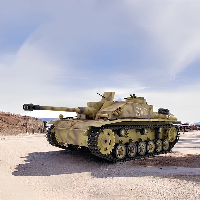 

Henglong 3868 German No.3 F-8 Remote Control Tank Electric Assault Gun 1:16 Rc Tank Model Toys Chidren Birthday Gifts