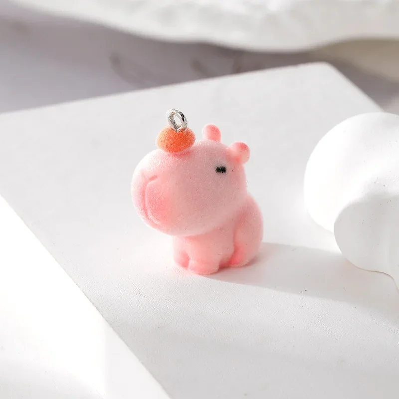 2 шт. 3D милый Флокированный кролик корова очаровательные Мультяшные животные