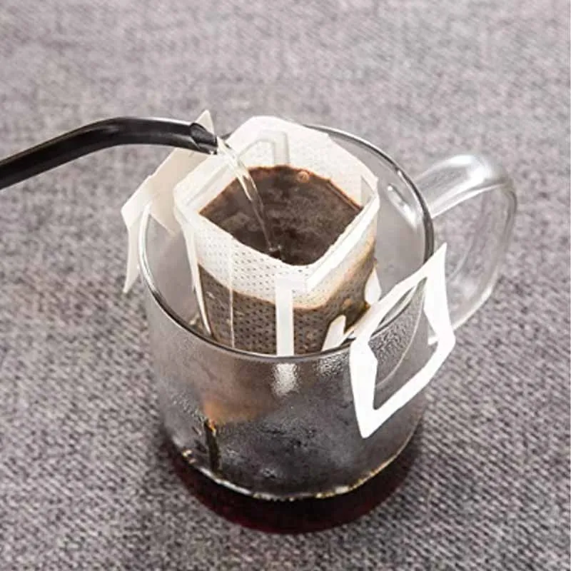 

50pcs Disposable Drip Coffee Bag Portafilter Hanging Ear Espresso Filter Paper Bags Coffee Accessories Tea Tool