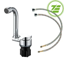 Folding Faucet 360 Degree Swivel Hot and Cold Water Faucet Kitchen Bathroom RV Marine Deck Hatch Boat Camper RV Accessories