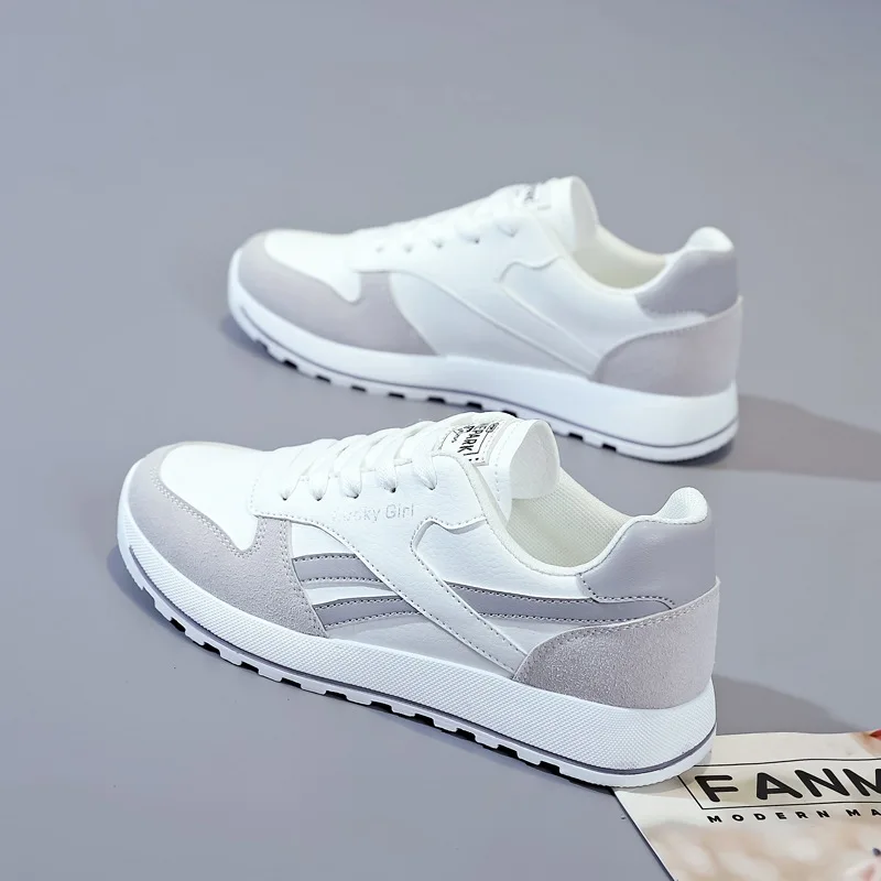 

2022 Spring New Women's Shoes Striped Ins Fashion Women Sports Shoes Running Sneakers Wholesale Breathable Shoes