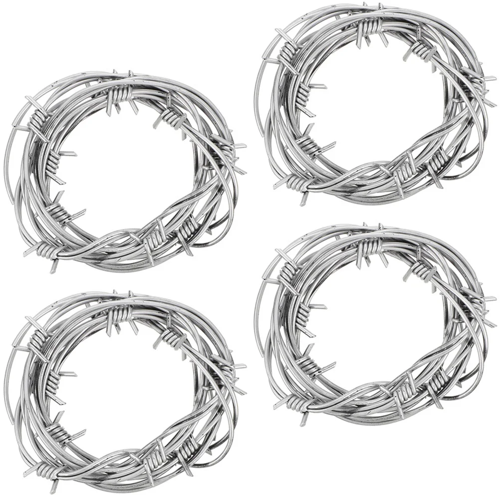 

Simulation Wire Chain Flower Garland Decorations Halloween Barbed Wires Ornament