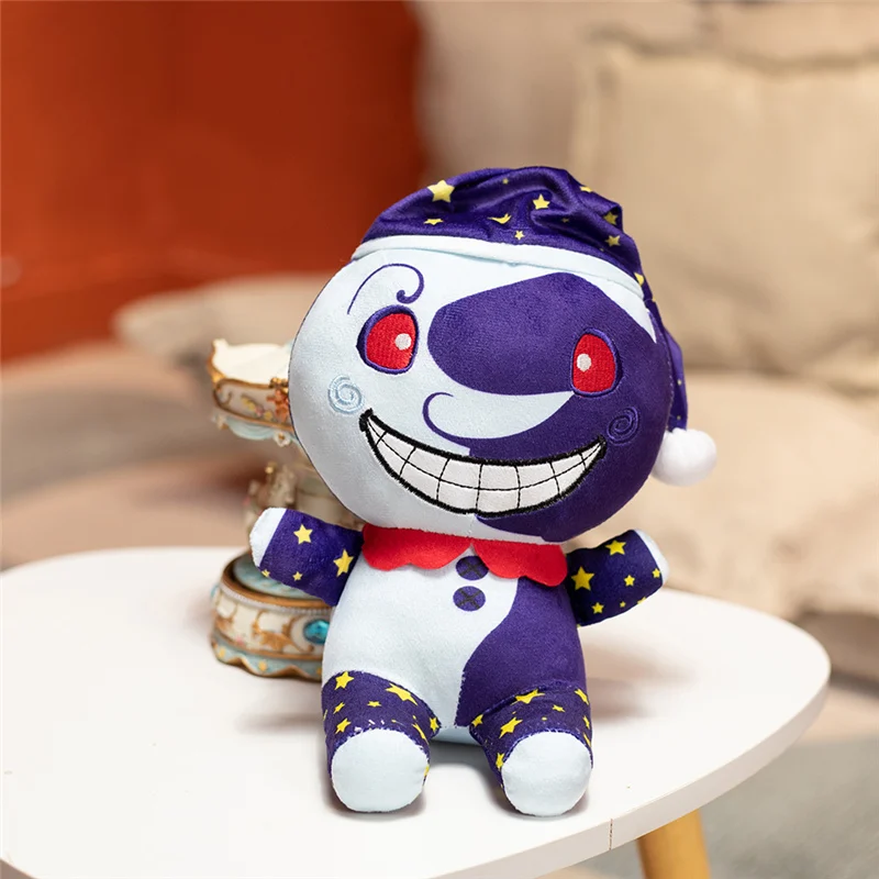 

25cm Anime Figurine New Sundrop FNAF Final Boss Action Figure Clown Doll Sun Doll Cartoon Character Pillow April Fool's Day Gift