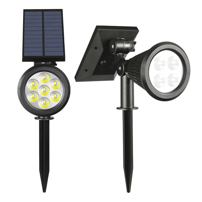 

7LEDS Solar Spotlight IP65 Waterproof Solar Garden Light Solar Wall Light Solar Light with Fixed Color Solar Lamp Outdoor 2022