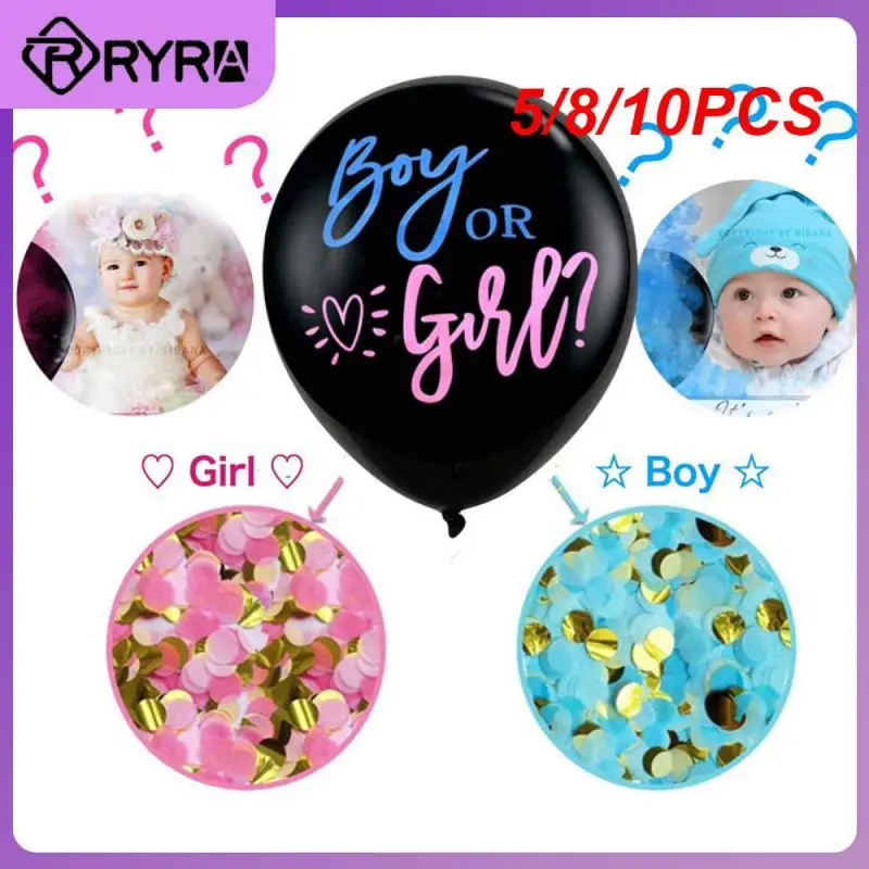 

5/8/10PCS Baby Shower Confetti Ballons Confetti For Boy Or Girl Irthday Gender Reveal Party Balloon Party Decoration 36 Inch Big